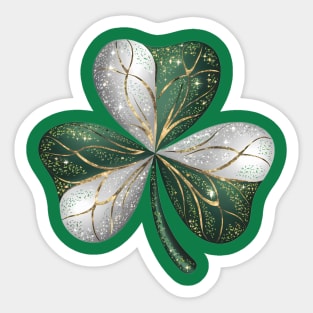 St Patrick's Day Shamrock Sticker